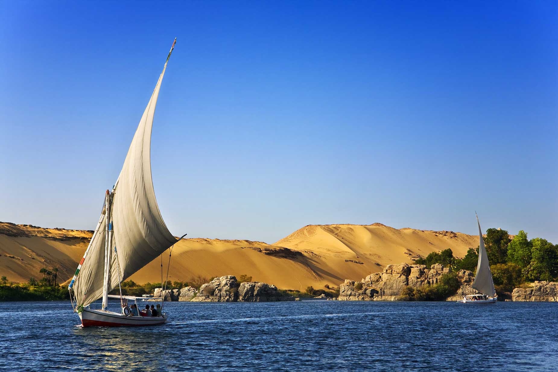 Nile in Aswan - Egypt